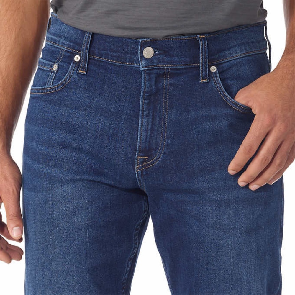 Calvin Klein Jeans Men's Straight Fit Jean Blue - Picture 3 of 6